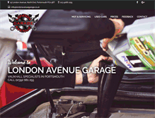 Tablet Screenshot of londonavenuegarage.co.uk